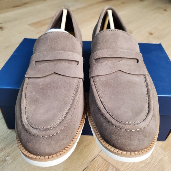 Cole Haan Mens Suede Penny  Loafers Size 9 Truffle Brown Leather C41635 Dress main image 12